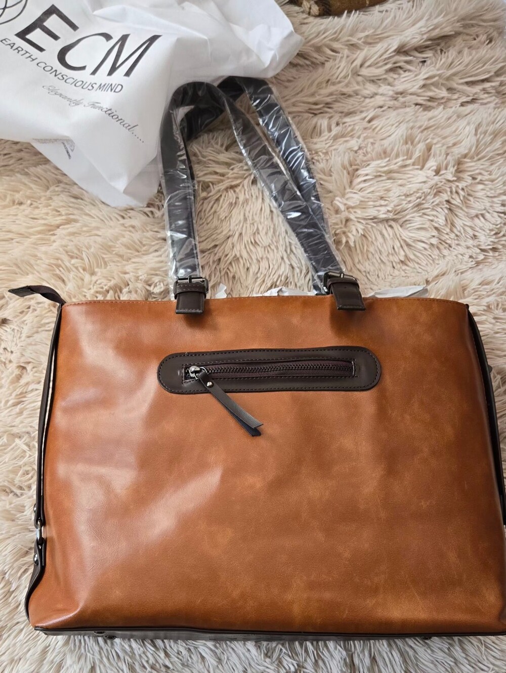 ECM 3pc Vegan Tote Set - #1465 - Picture 4 of 12